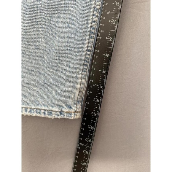 Eddie Bauer Taper Baggy Jeans Womens Size 14 Light Wash Faded Hiking Mom 90s Y2K - Picture 5 of 9